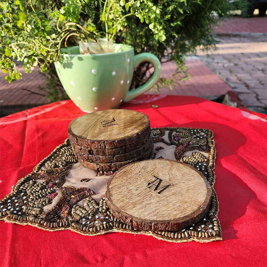 Catalina Wooden Sharing Platter & Coaster Set