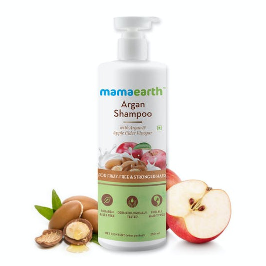 Mamaearth Argan Shampoo For Frizz-Free & Stronger Hair - 250 ml
