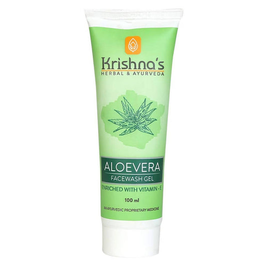Krishna's Herbal & Ayurveda Aloe vera Face Wash Gel - 100 ml