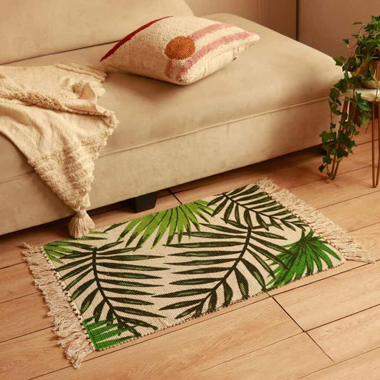 Aisle Multi-colored Printed Dhurrie | Floormat | 33x21 Inches
