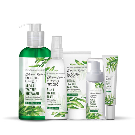 Blossom Kochhar Aroma Magic Neem & Tea Tree Anti Pimple Combo - Niacinamide - 520 gms