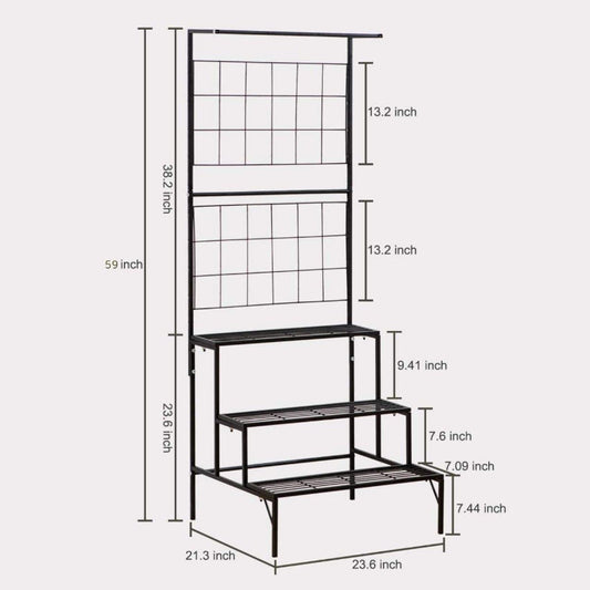3 Tier Metal Plant Stand | Multiple Colors