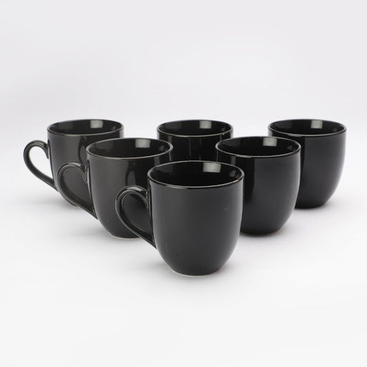 Ceramic Classic Tea Cups | Set of 6