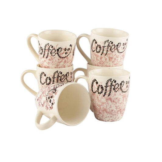 Abstract Design Ceramic Mugs | Set of 6
