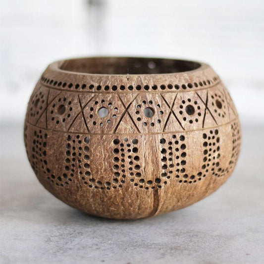 Coconut Shell Candle Holder | Multiple Designs