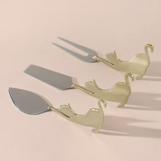 Kitty Party Cheese Knives | Set of 3