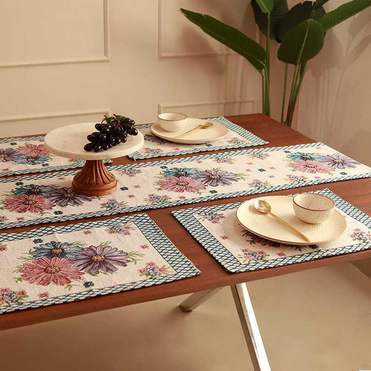 Botanical Bliss Table Runner & Placemat | Set Of 7