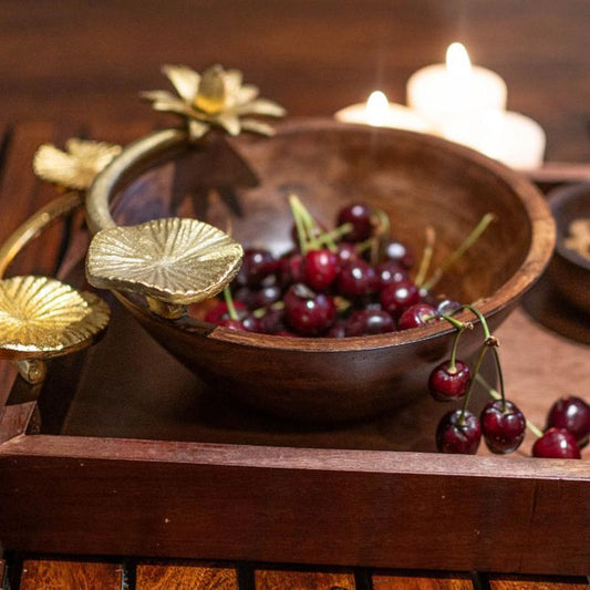 Metal Handle  Bloom Tray Wooden