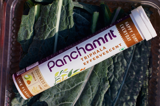 Panchamrit Triphala Effervescent Tablets | Lime Flavor