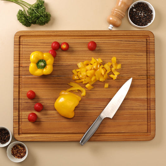 Chopping board with 3 Compartments
