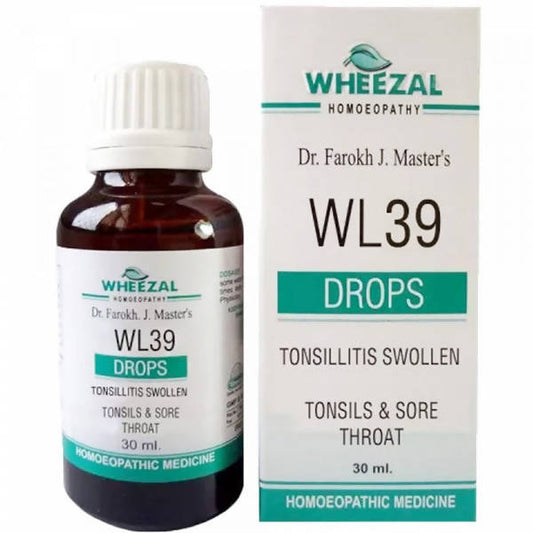 Wheezal Homeopathy WL-39 Tonsillitis Swollen Drops