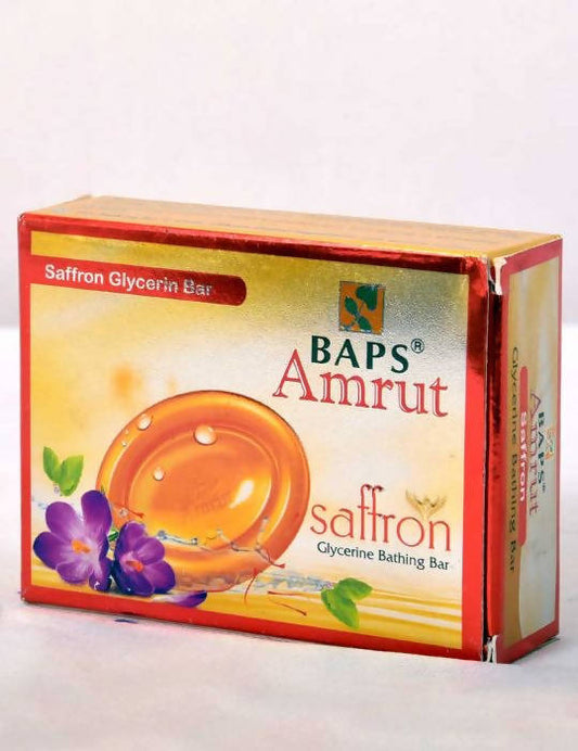 Baps Amrut Saffron Glycerin Bathing Bar - 75 gms