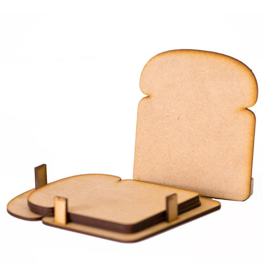 Bread Shaped Coasters | Set Of 4