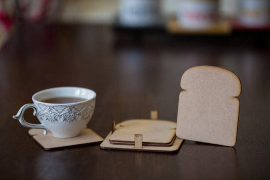 Bread Shaped Coasters | Set Of 4