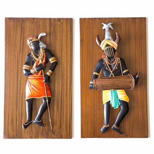 Decorative Tribal Couple Dance Pair Artifact
