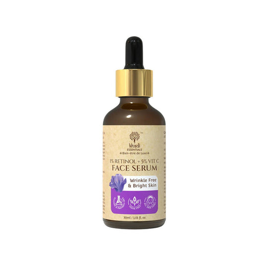 Khadi Essentials 1% Retinol + 5% Vitamin C Face Serum -30 ml