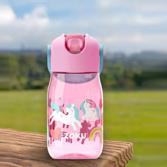 Anzesu Kids Flip Straw Bottle