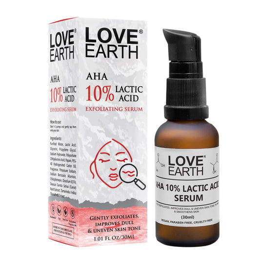 Love Earth AHA 10% Lactic Acid Serum - 30 ml
