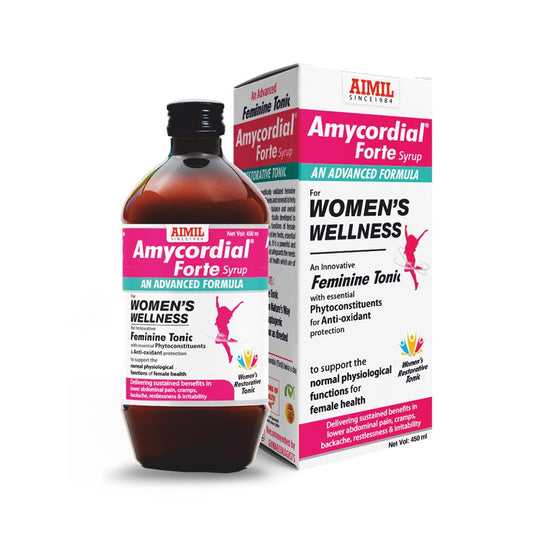 AIMIL Amycordial Forte Syrup – Herbal Wellness Tonic for Women (200 ml)