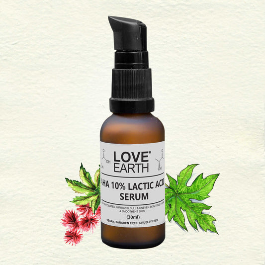 Love Earth AHA 10% Lactic Acid Serum - 30 ml