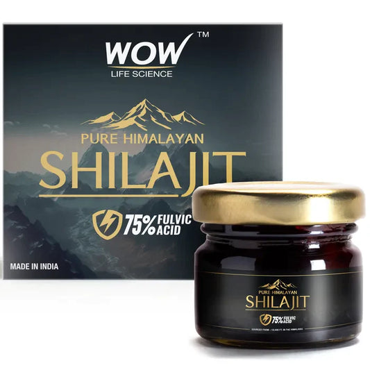 Wow Pure Himalayan Shilajit/Shilajeet Resin - 20 gms Guaranteed 75%+ Fulvic Acid