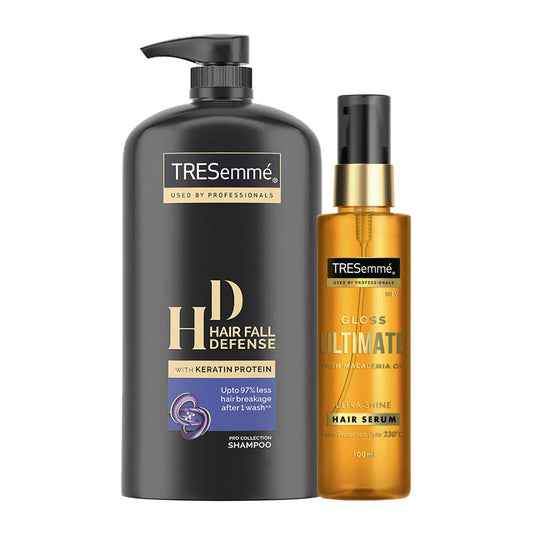 TRESemme Hair Fall Rescue Shampoo + Gloss Artist Serum Combo