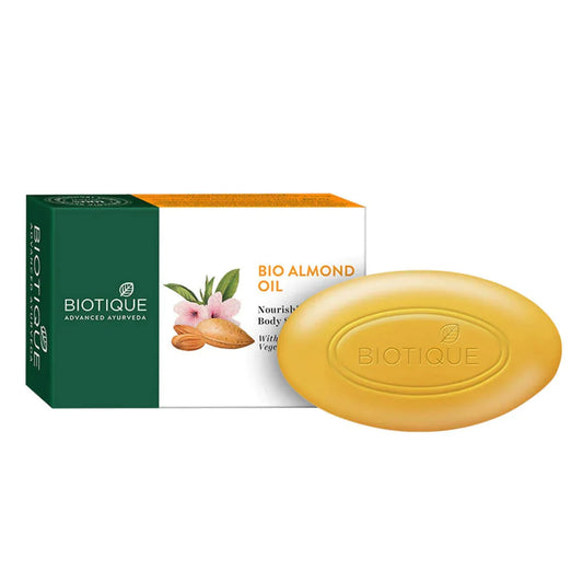 Biotique Advanced Ayurveda Bio Almond Oil Nourishing Body Soap-Pack of 3, 225 g (3 x 75 g)