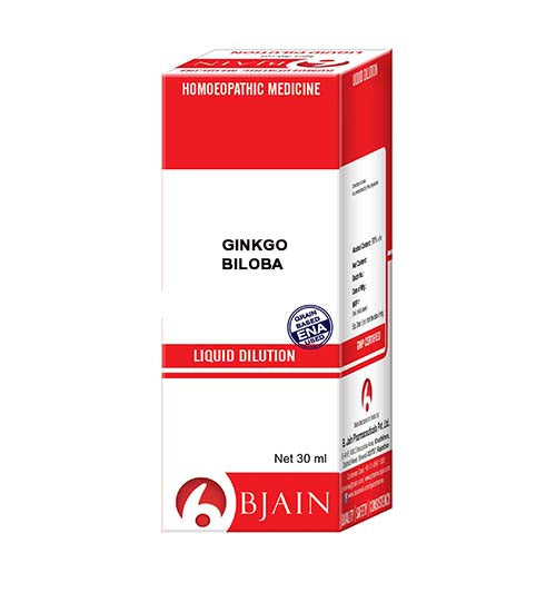 Bjain Ginkgo Biloba Homeopathic Dilution 30ml - Holistic Wellness Support