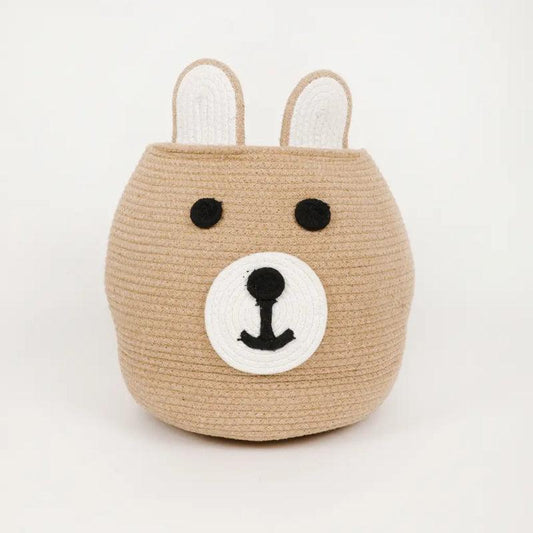 Animal Face Storage Basket | 12x13 Inches