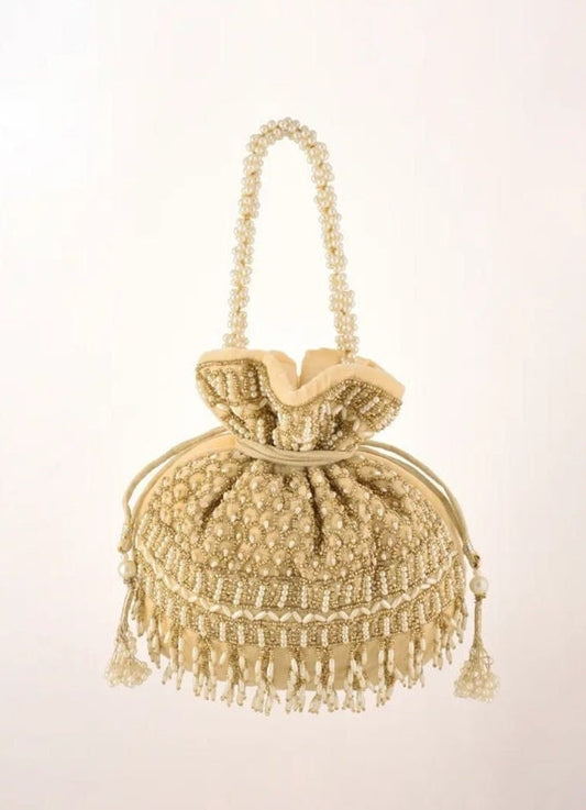 Indian Bridal Potli Handbag Unique Purse Potli Tassel Bag KFP-3