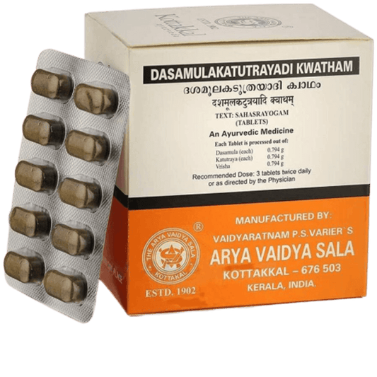 Kottakkal Arya Vaidyasala Dasamulakatutrayadi Kwatham - 100 Tablets