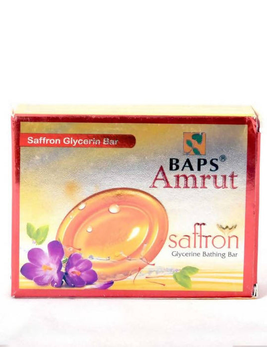 Baps Amrut Saffron Glycerin Bathing Bar - 75 gms