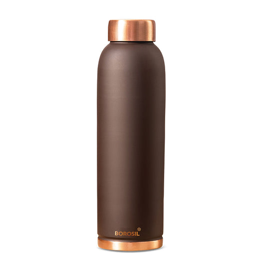 Borosil Eco Copper Bottle, Brown