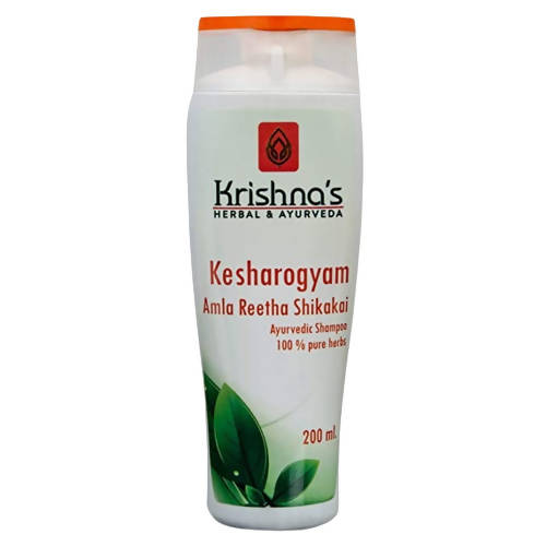 Krishna's Herbal & Ayurveda Kesharogyam Amla Reetha Shikakai Shampoo - 200 ml