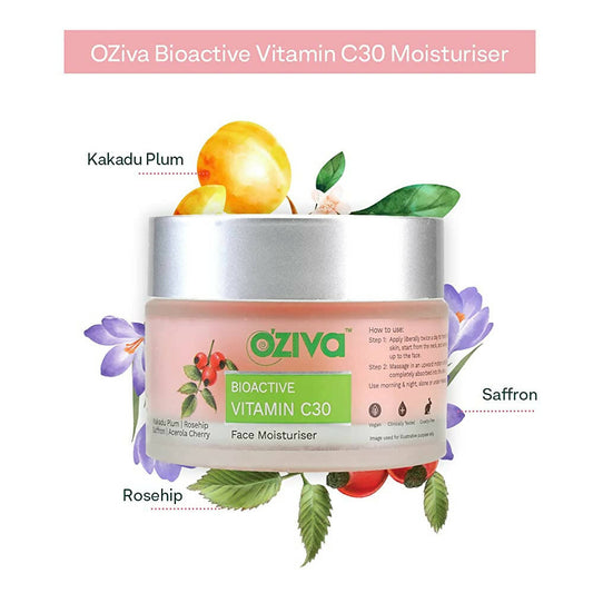 OZiva Bioactive Vitamin C30 Face Moisturiser