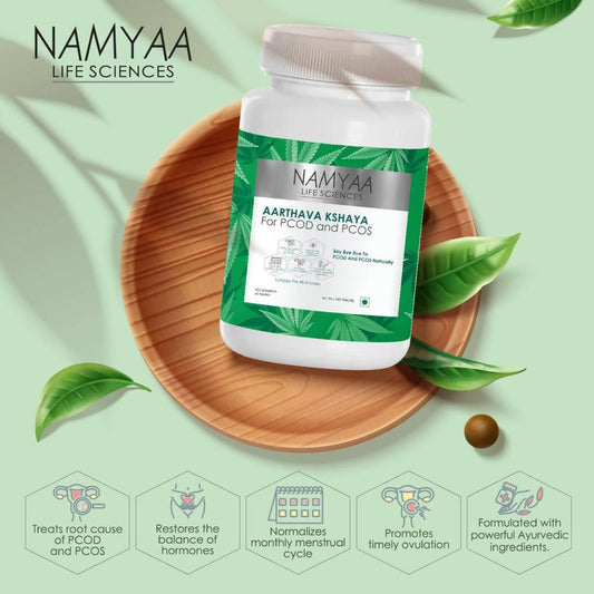Namyaa Aarthava Kshaya Tablets for Women’s Wellness – 60 Tabs
