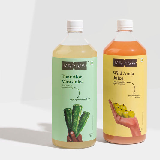 Kapiva Ayurveda Aloe Juice & Amla Juice Combo