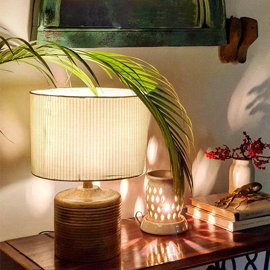 Chanderi Pendant Lampshade With Black Pendant Fitting