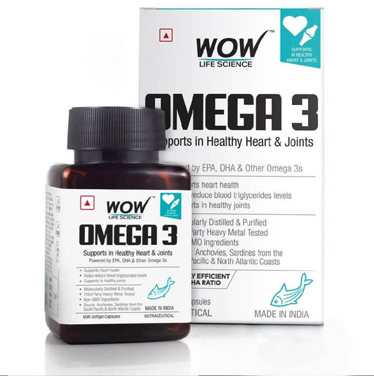 Wow Life Science Omega 3 Capsules - 60