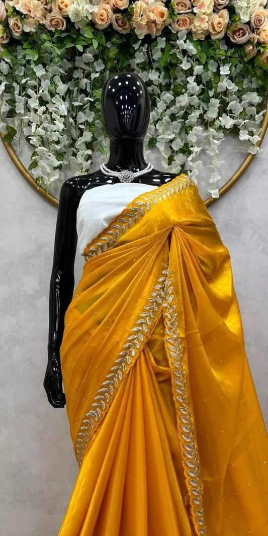 Heavy Pure Soft Jimmy Choo Saree With Unstitched Blouse