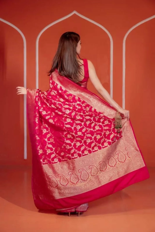 Women's Banarasi Soft Silk Saree