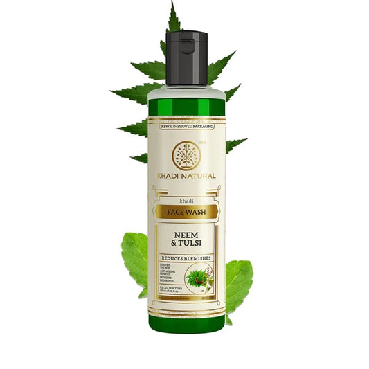 Khadi Natural Herbal Neem & Tulsi Face Wash  (210 ml)