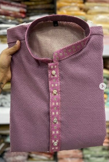 Men's Jacquard Kurta With Pajama