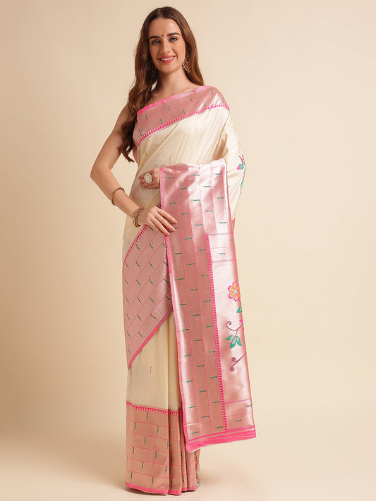 Pure Soft Banarasi Silk Heavy saree With Blouse