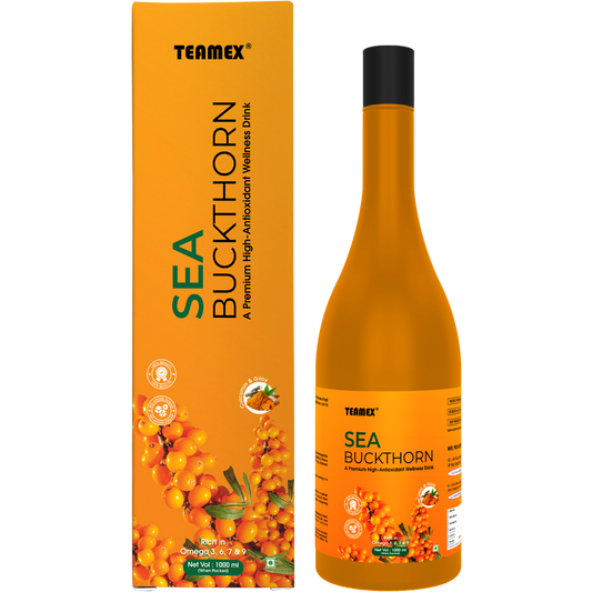 TEAMEX Sea Buckthorn Wellness Drink – Premium High-Antioxidant Juice (1000ml)