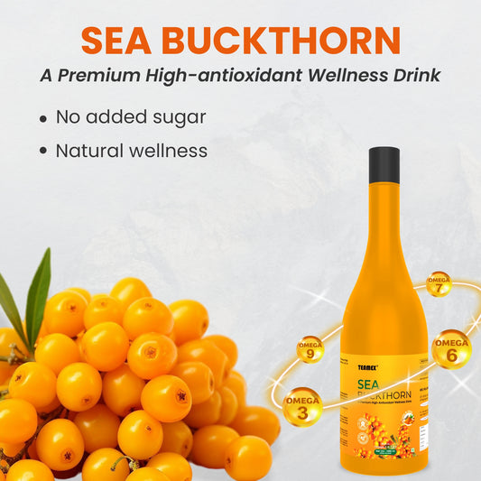 TEAMEX Sea Buckthorn Wellness Drink – Premium High-Antioxidant Juice (1000ml)