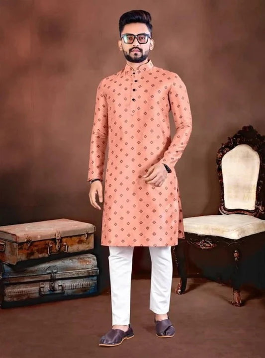 J-card Silk Traditional Men’s Kurta With Pajama 16-VN3