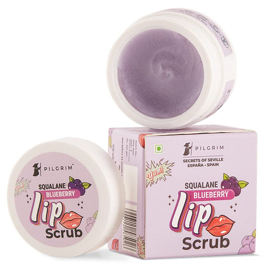 Pilgrim Squalane Blueberry Lip Scrub - 8 gm