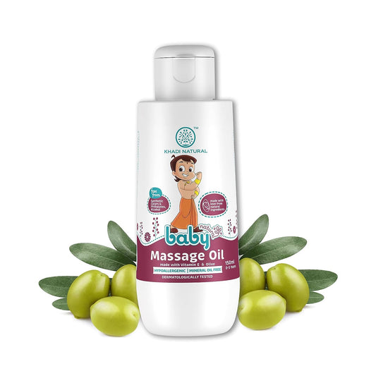 Khadi Natural Baby Massage Oil with Vitamin E & Olive -150 ml