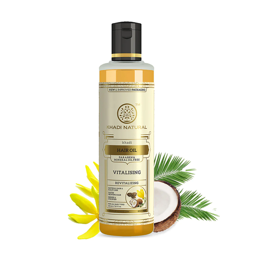 Khadi Natural Vitalising Hair Oil Paraben Mineral Oil Free 210 ml